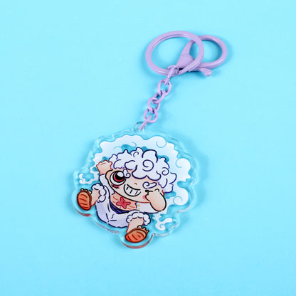 One Piece Keychain Kawaii Luffy Drawing