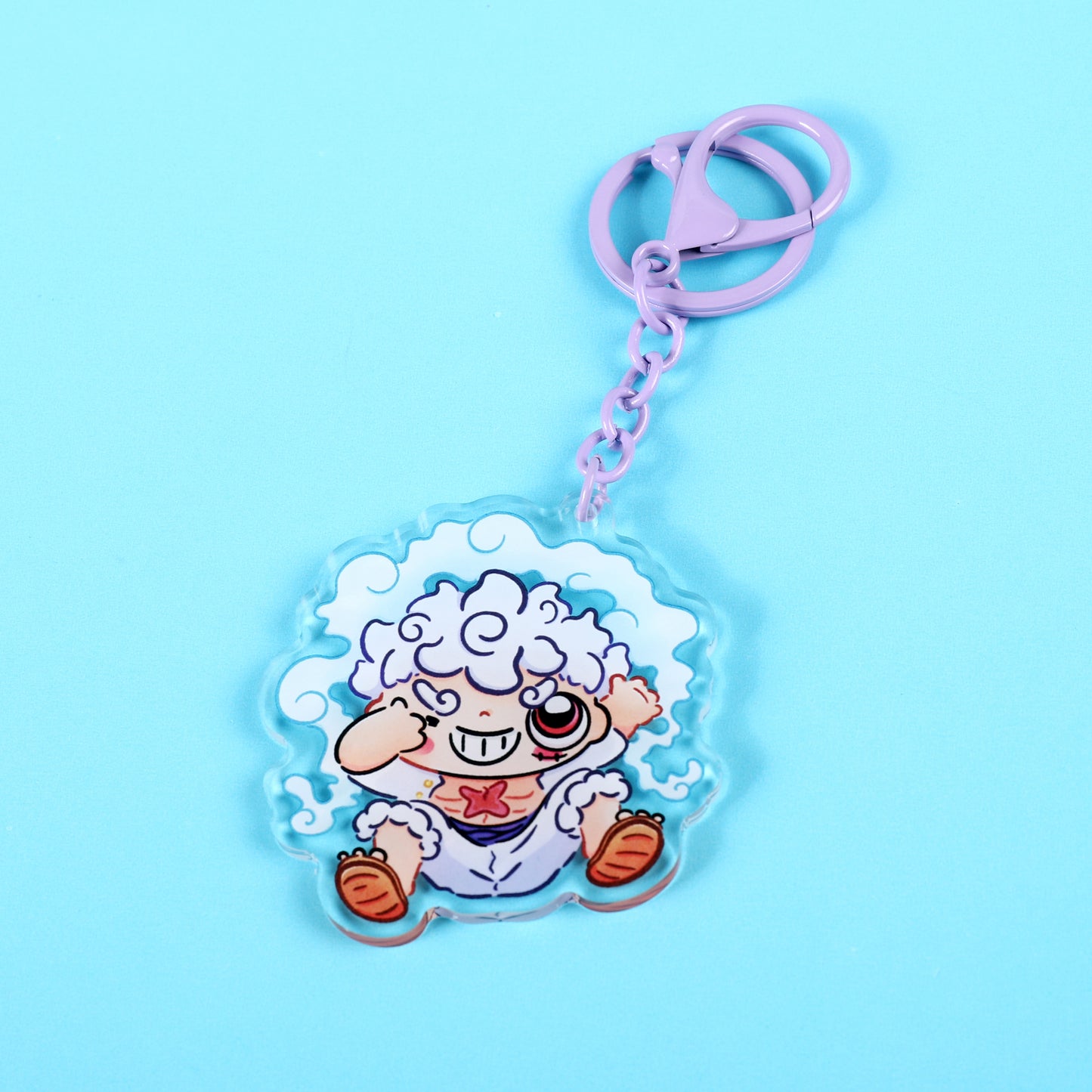 One Piece Keychain Kawaii Luffy Drawing