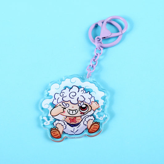 One Piece Keychain Kawaii Luffy Drawing